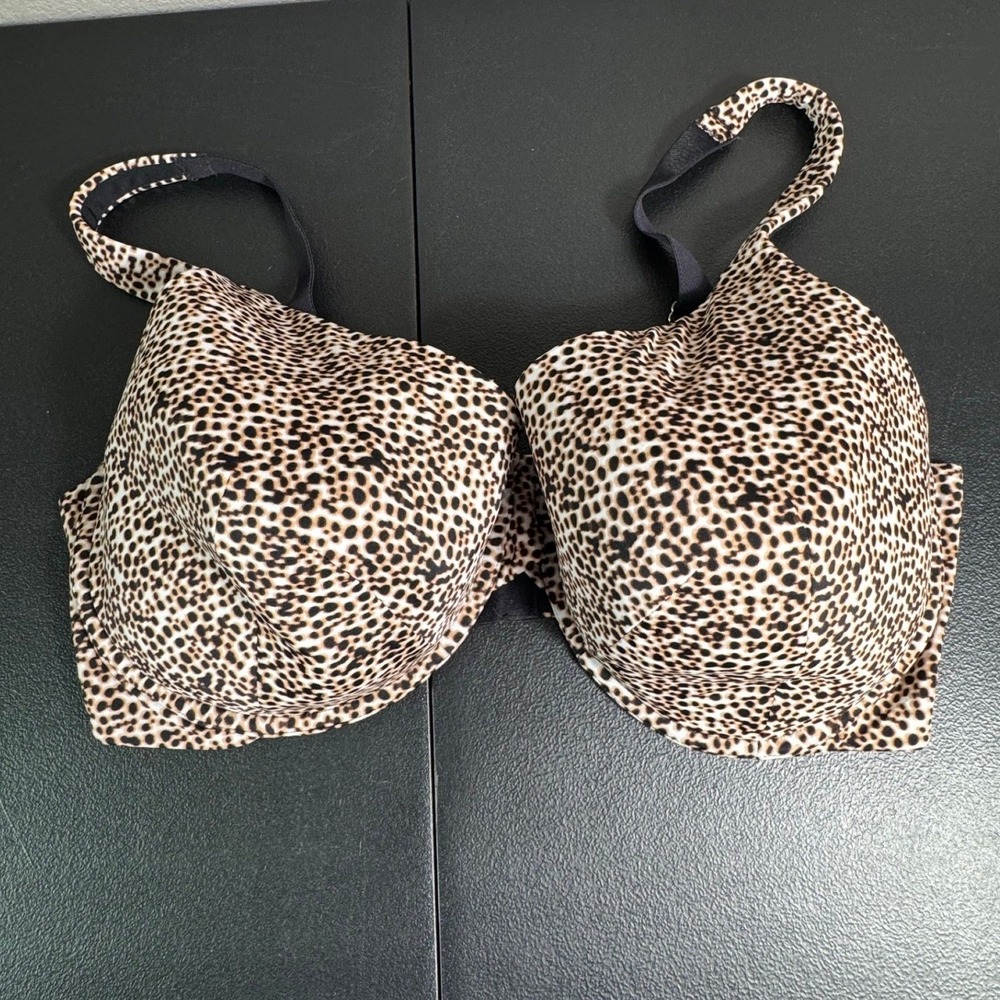 Full Figure Everyday Full Coverage Leopard Print Bra 42DDD